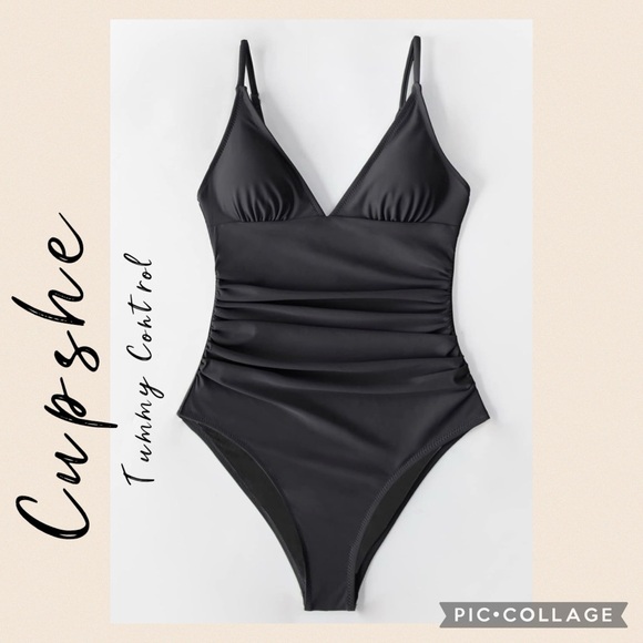 Cupshe Elegant Black Swimsuit - Picture 2 of 7